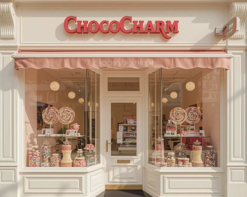 Lucid_Realism_A_realistic_storefront_image_of_ChocoCharm__a_ca_1